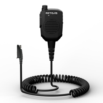 Retevis HM005 AI Noise Canceling Speaker Mic Microphone GP328Plus Radios for HA1G HA1UV HA2 HD2