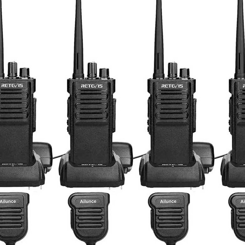 Retevis RT29 Waterproof High Power Long Range Radio with Shoulder Speaker Mic (4 Packs)