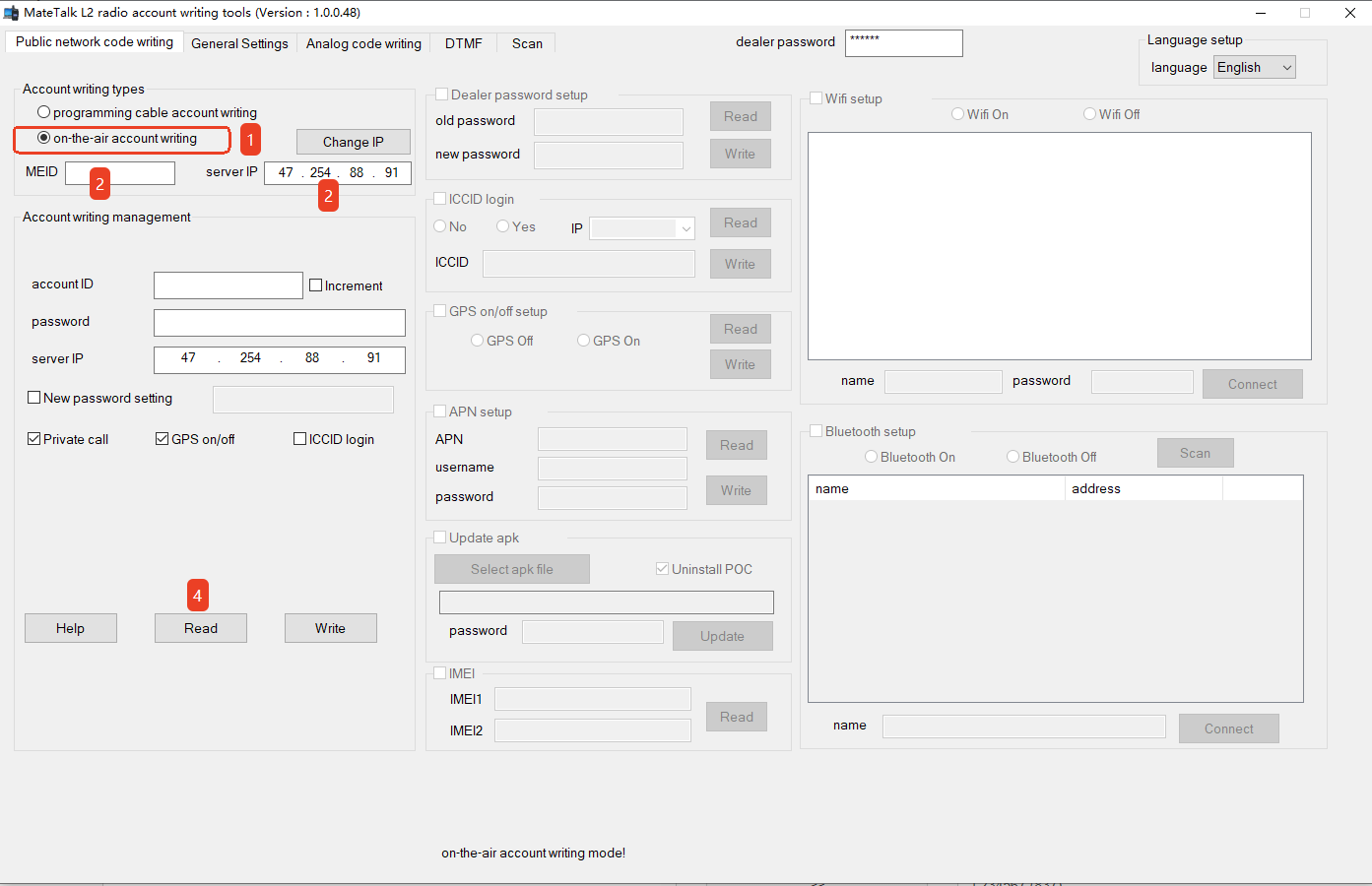 Retevis L2 POC Radio programming