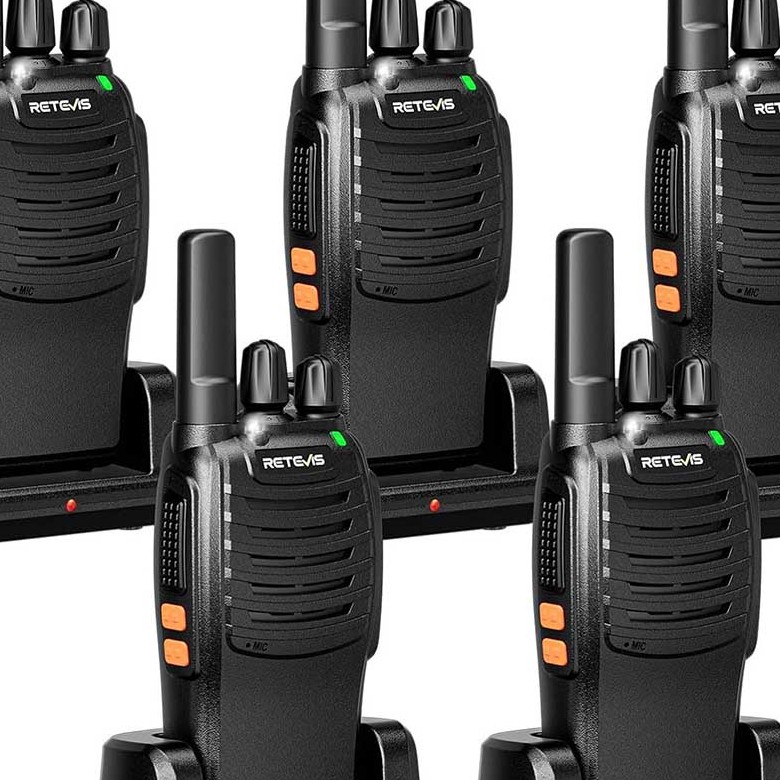 Retevis H777 Business FRS Radio | License-Free | USB-C and Base Charging | 1000mAh Battery | LCD Screen | VOX
