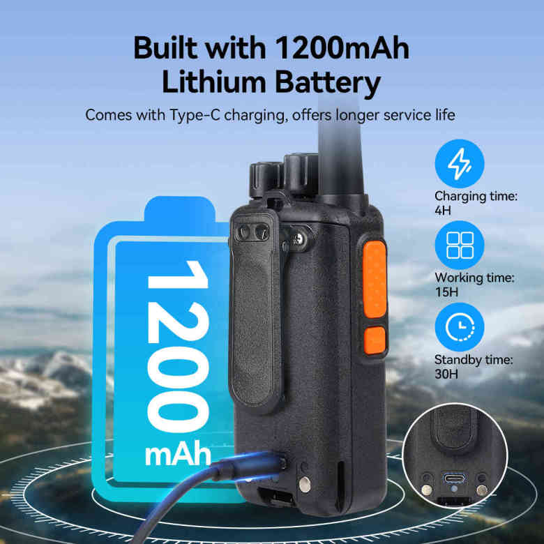 Retevis RB669 Germany PMR446/Freenet Radio 2 Packs | License-Free | Dual Band | German Voice Broadcast | Long Battery Life | Type-C Charging