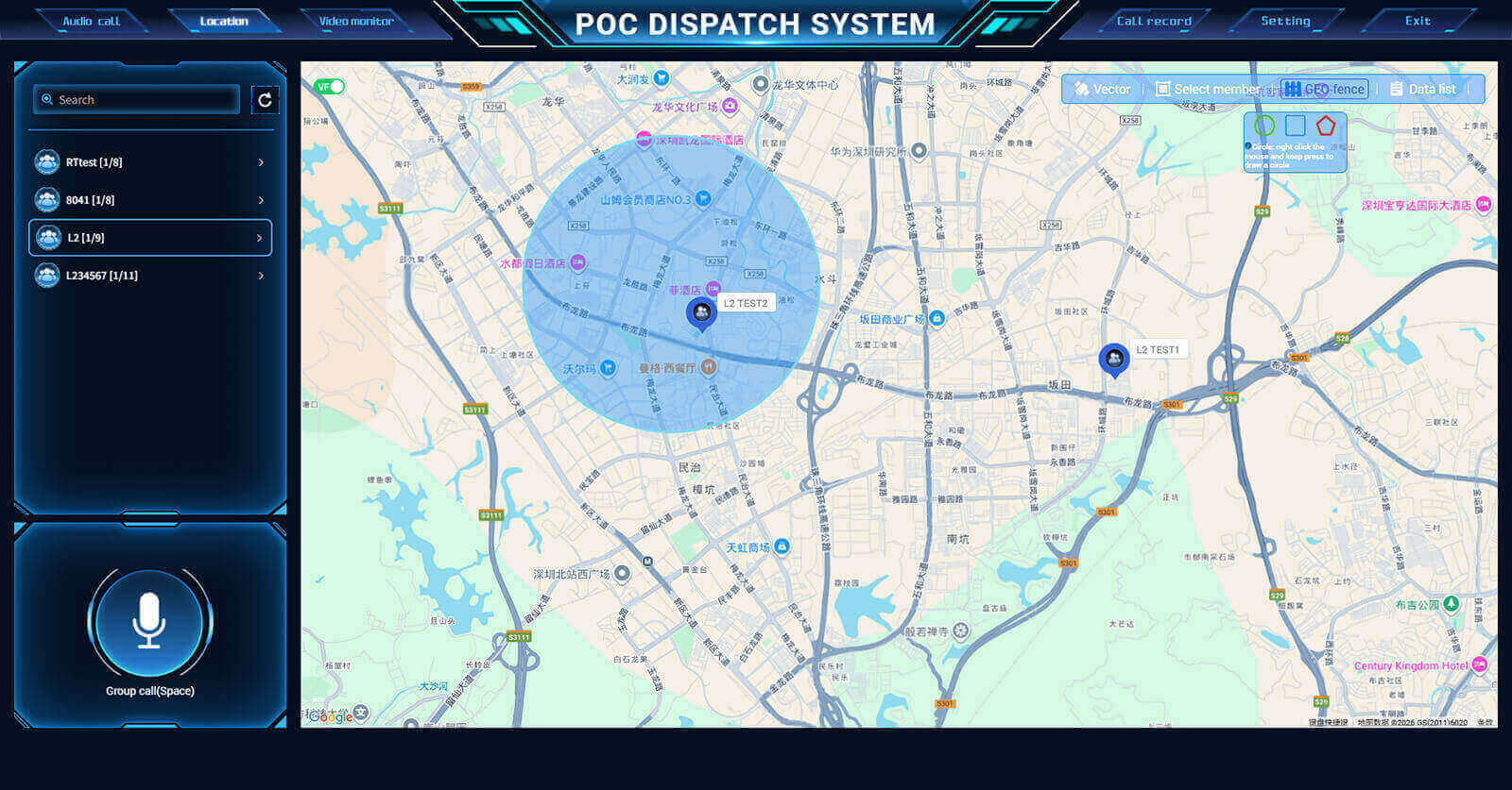 Retevis L2 PoC radio dispatch platform