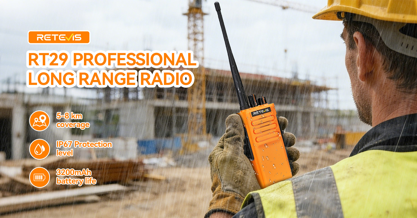 Retevis RT29 professional long range walkie talkie