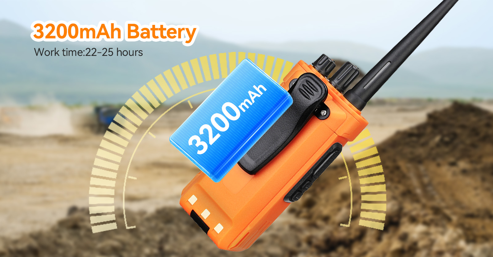 3200mAh battery supports long work time and standby time