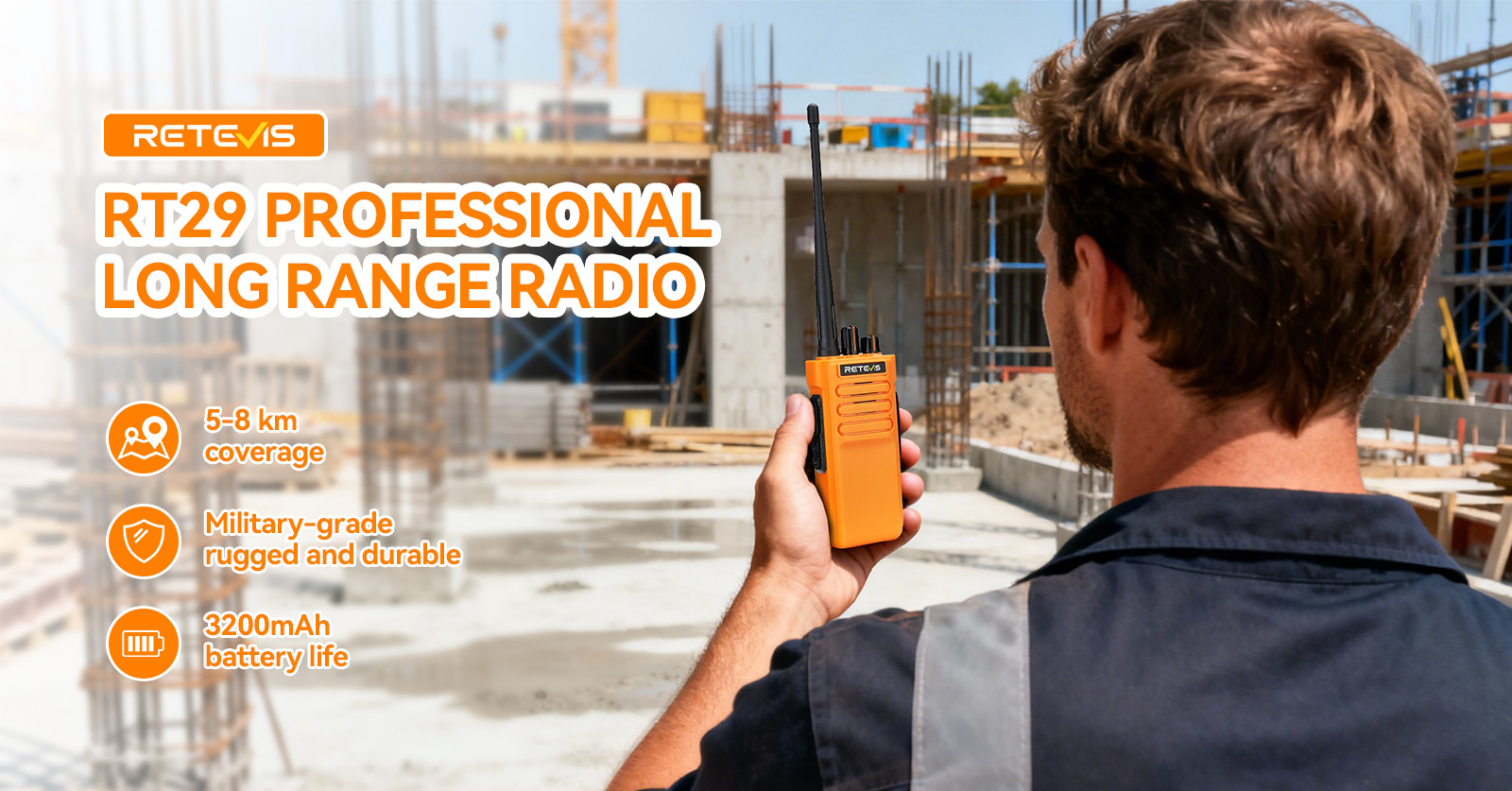 Retevis RT29 professional long range walkie talkie