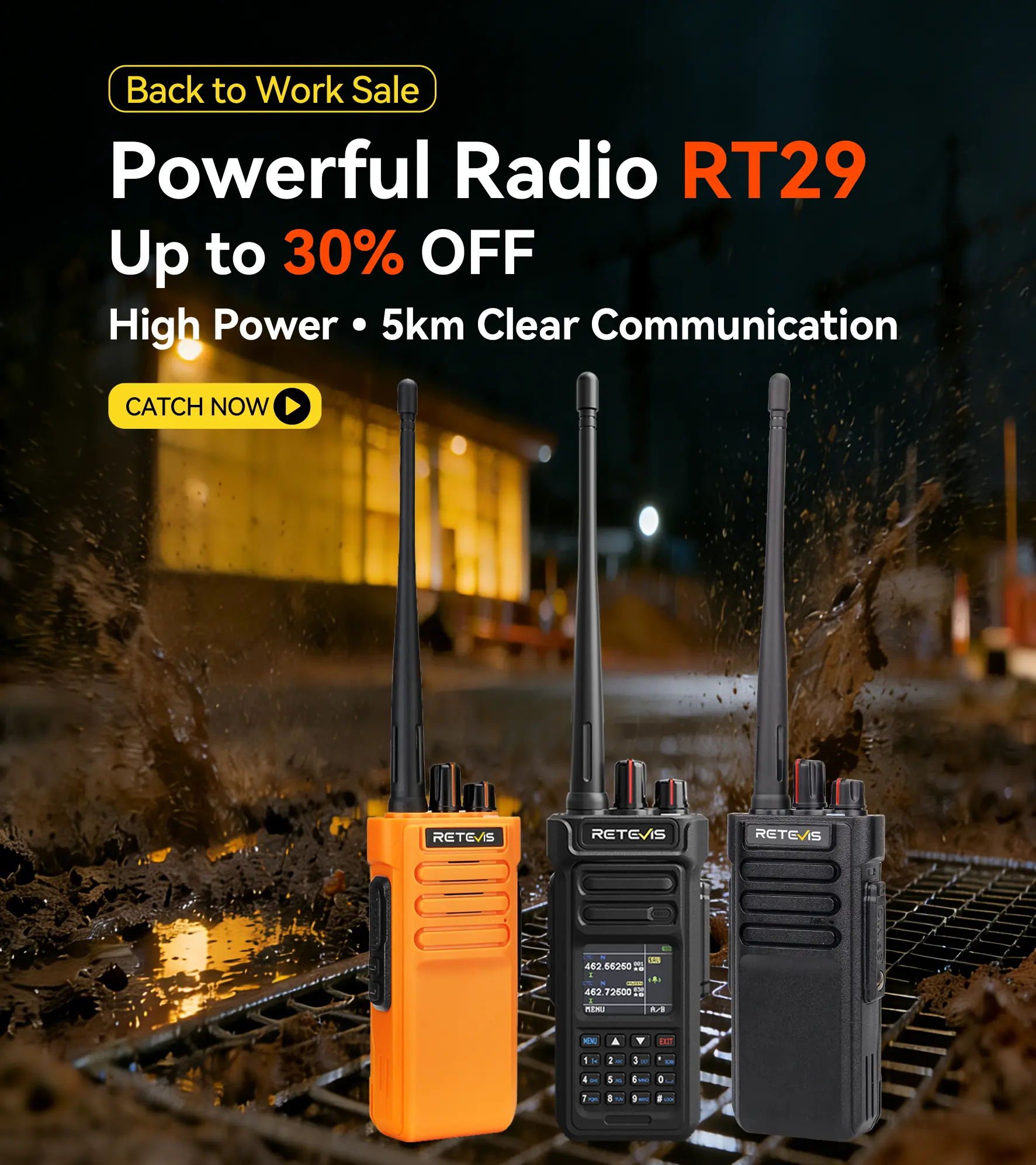 10W Long Range Two-Way Radio