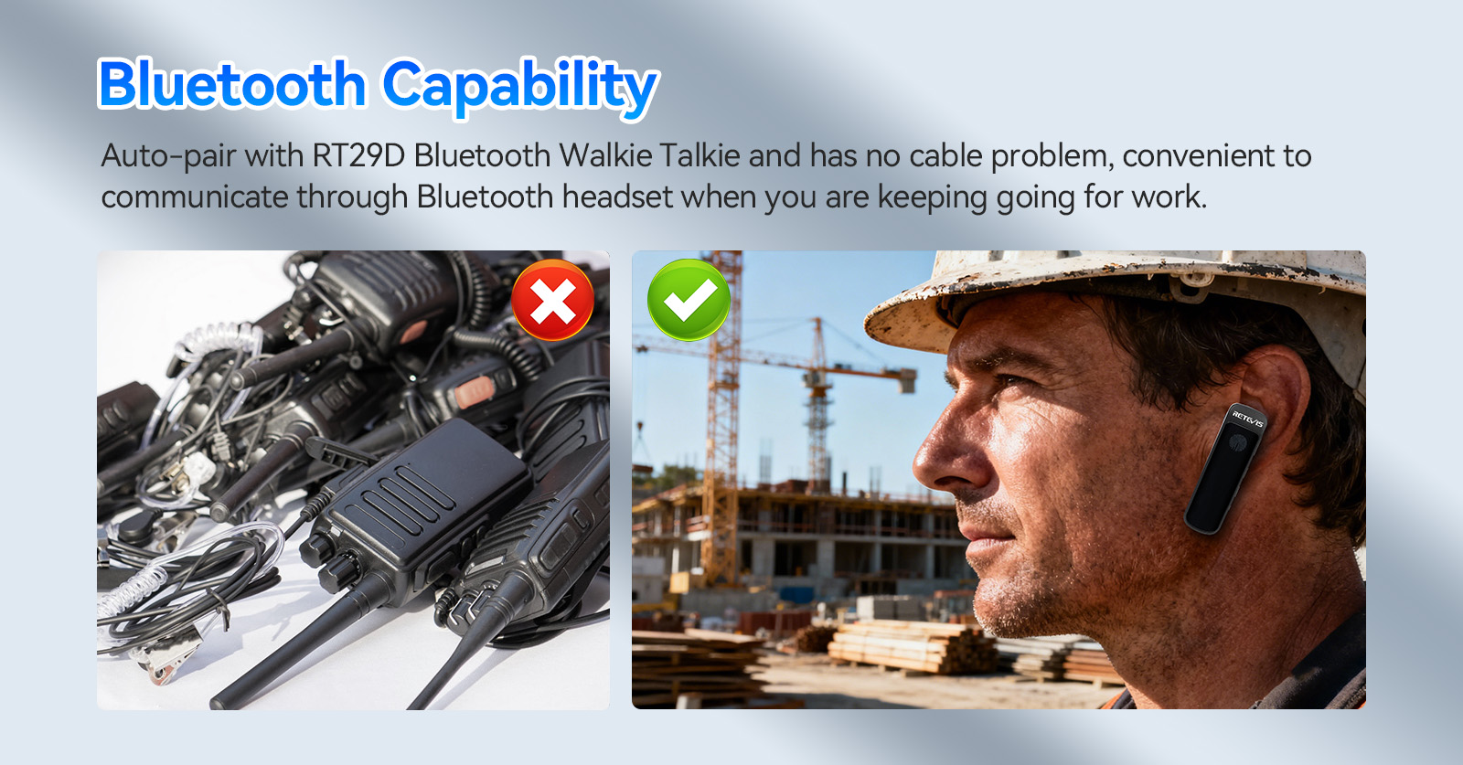 Retevis RT29D Bluetooth Walkie Talkie