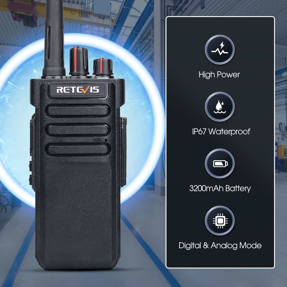 Dual mode digital and analog RT29D two way radio