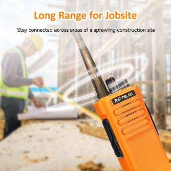 Retevis RT29 Orange Long range Heavy Duty Rugged Two Way Radio