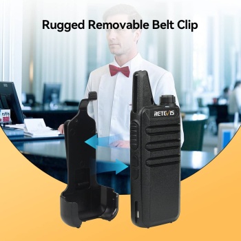 Retevis RT622 PMR446 Radio 10 Packs with 10-Way Charger  | License-Free | Lightweight | Long Battery Life | Clear Sound | VOX Hands-Free