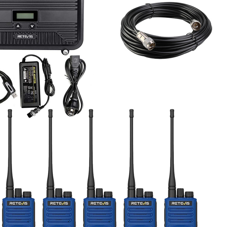 Retevis RT97P Customizable DMR Repeater & E1 DMR Radio - Explosion Proof Digital Radio Solution
