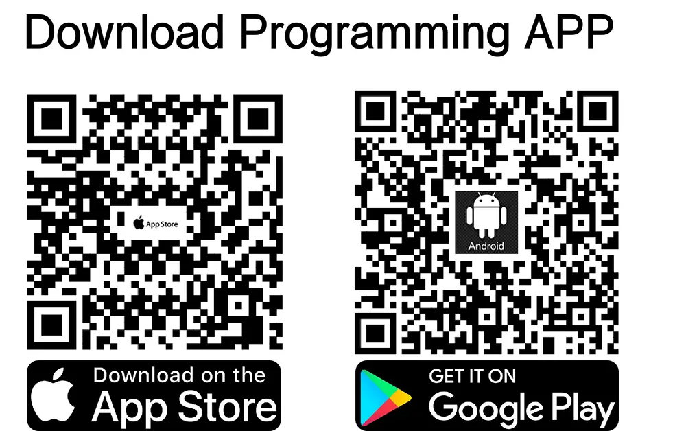 Programming APP Download QR Code