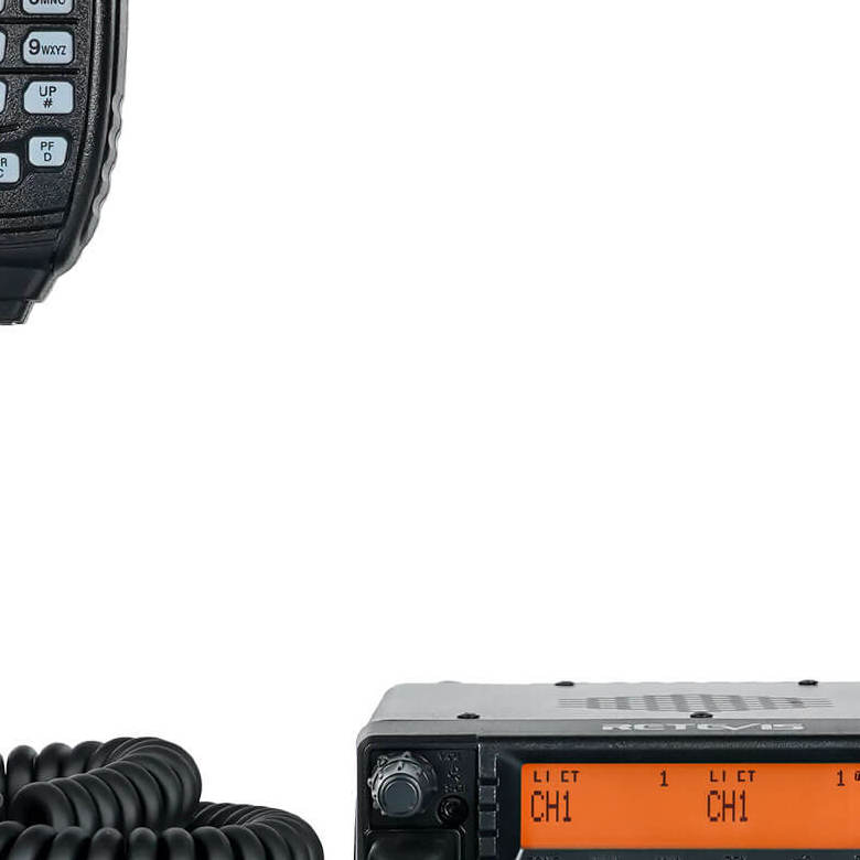 RA87 40W GMRS Mobile Radio with Dual Band NGP Antenna