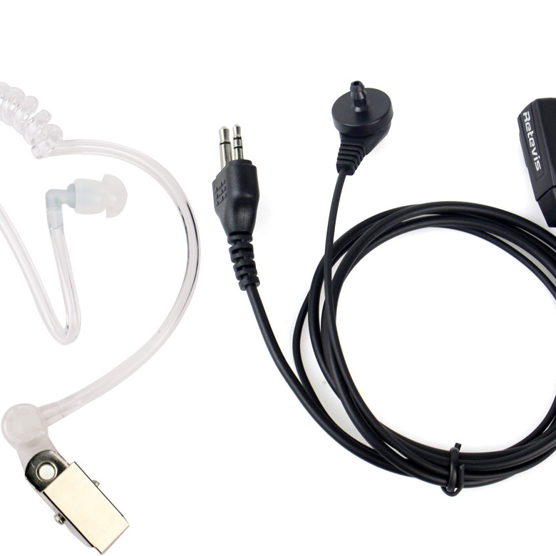 2 Pin Covert Acoustic Tube Earpiece