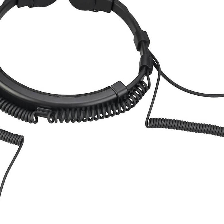 ETK007 Cycling headset with Adjustable throat mic Two earpieces and Handlebar PTT