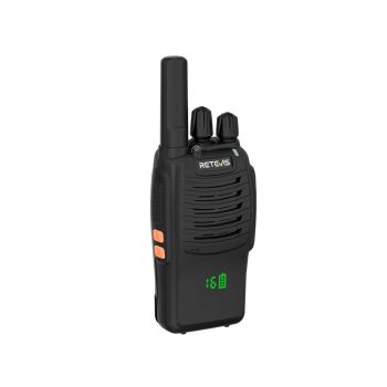 Retevis H777H FRS Radio 6 Packs with 6-Way Charger | License-Free | Hidden Display | USB-C Charging | 1000mAh Battery | VOX