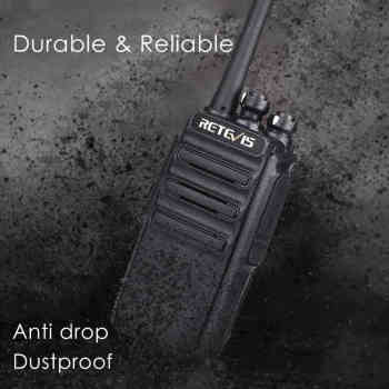 Retevis RT24 PMR446 Radio 4 Packs with Earpieces | License-Free | Long Standby Time | Durable Design | High-Quality Sound