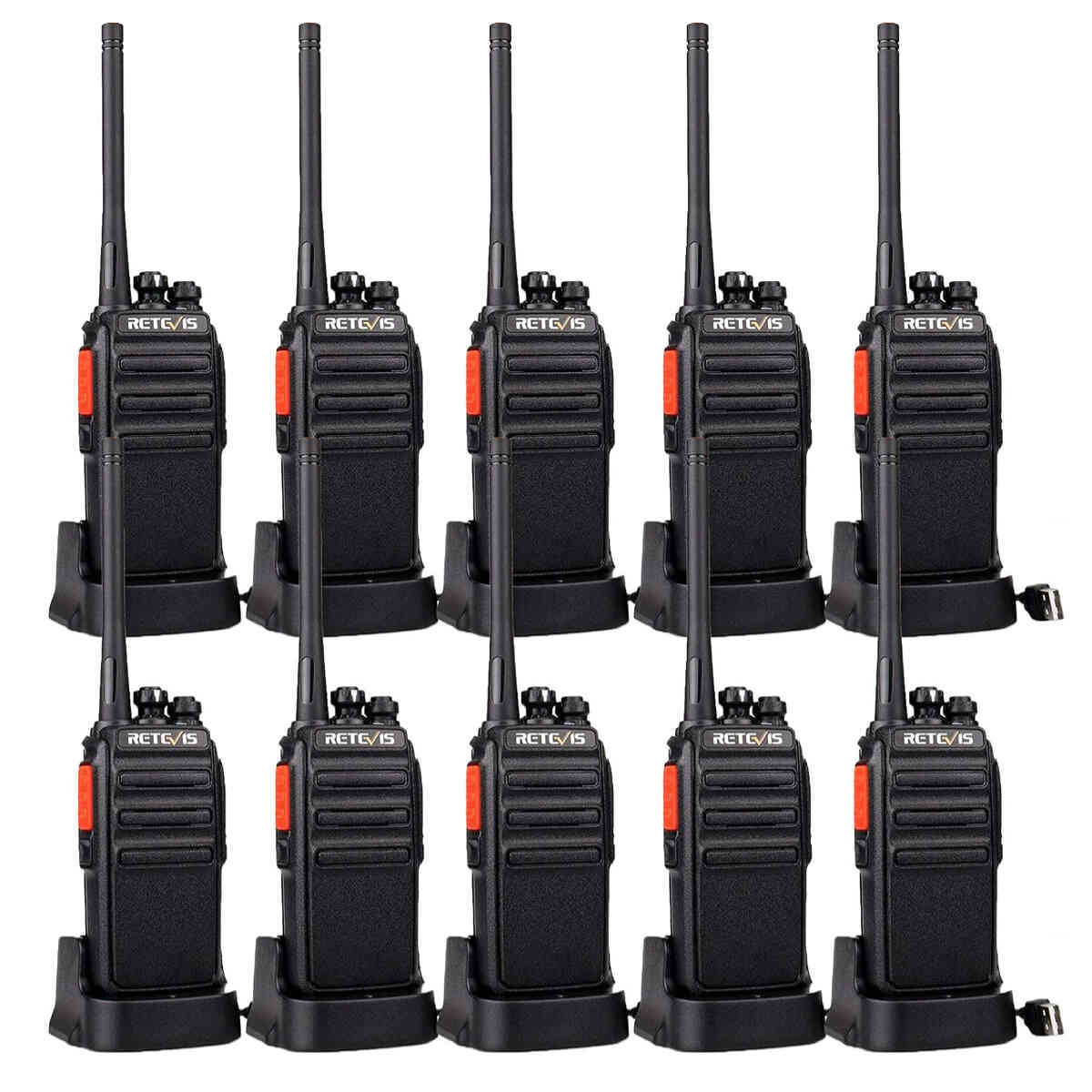 Retevis RT24 License-Free PMR446 Business Walkie Talkie (10 Pack)