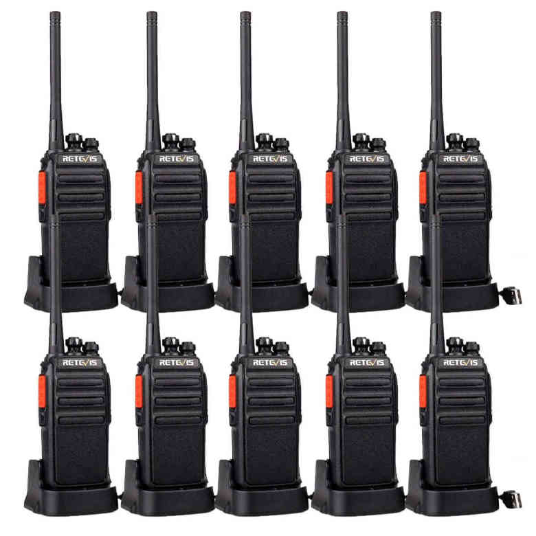 Retevis RT24 PMR446 Radio 10 Packs | License-Free | Long Standby Time | Durable Design | High-Quality Sound