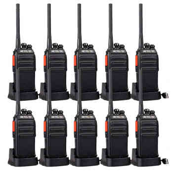 Retevis RT24 PMR446 Radio 10 Packs | License-Free | Long Standby Time | Durable Design | High-Quality Sound