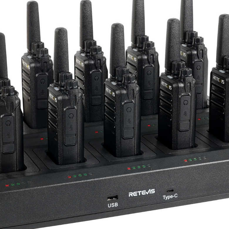 Retevis RT68 FRS Business Radio with Ten-Way Charger | License-Free | 1200mAh Battery | Rugged Construction | VOX
