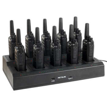 Retevis RT68 FRS Business Radio with Ten-Way Charger | License-Free | 1200mAh Battery | Rugged Construction | VOX