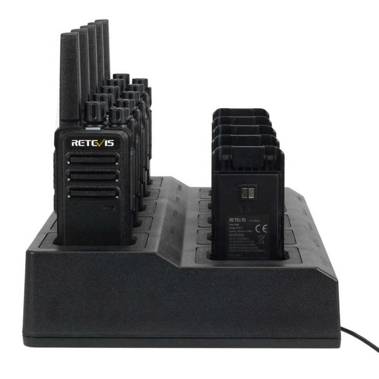 Retevis RT668 PMR446 Radio 10 Packs with 10-Way Charger  | License-Free | Rugged Construction | Long Battery Life | Clear Sound | VOX Hands-Free