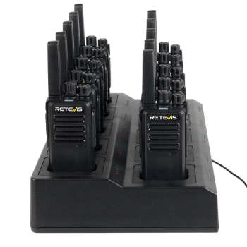 Retevis RT668 PMR446 Radio 10 Packs with 10-Way Charger  | License-Free | Rugged Construction | Long Battery Life | Clear Sound | VOX Hands-Free