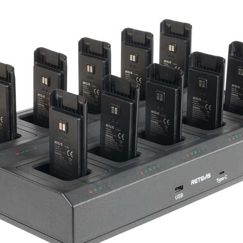 Retevis RT68 FRS Business Radio with Ten-Way Charger | License-Free | 1200mAh Battery | Rugged Construction | VOX