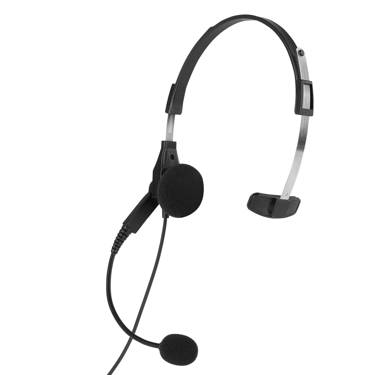 Retevis Over The Head Single Muff Lightweight Headset For Motorola GP328Plus Radios