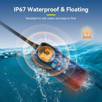 Retevis RM22 6W Handheld Floating VHF Marine Radio With NOAA Weather