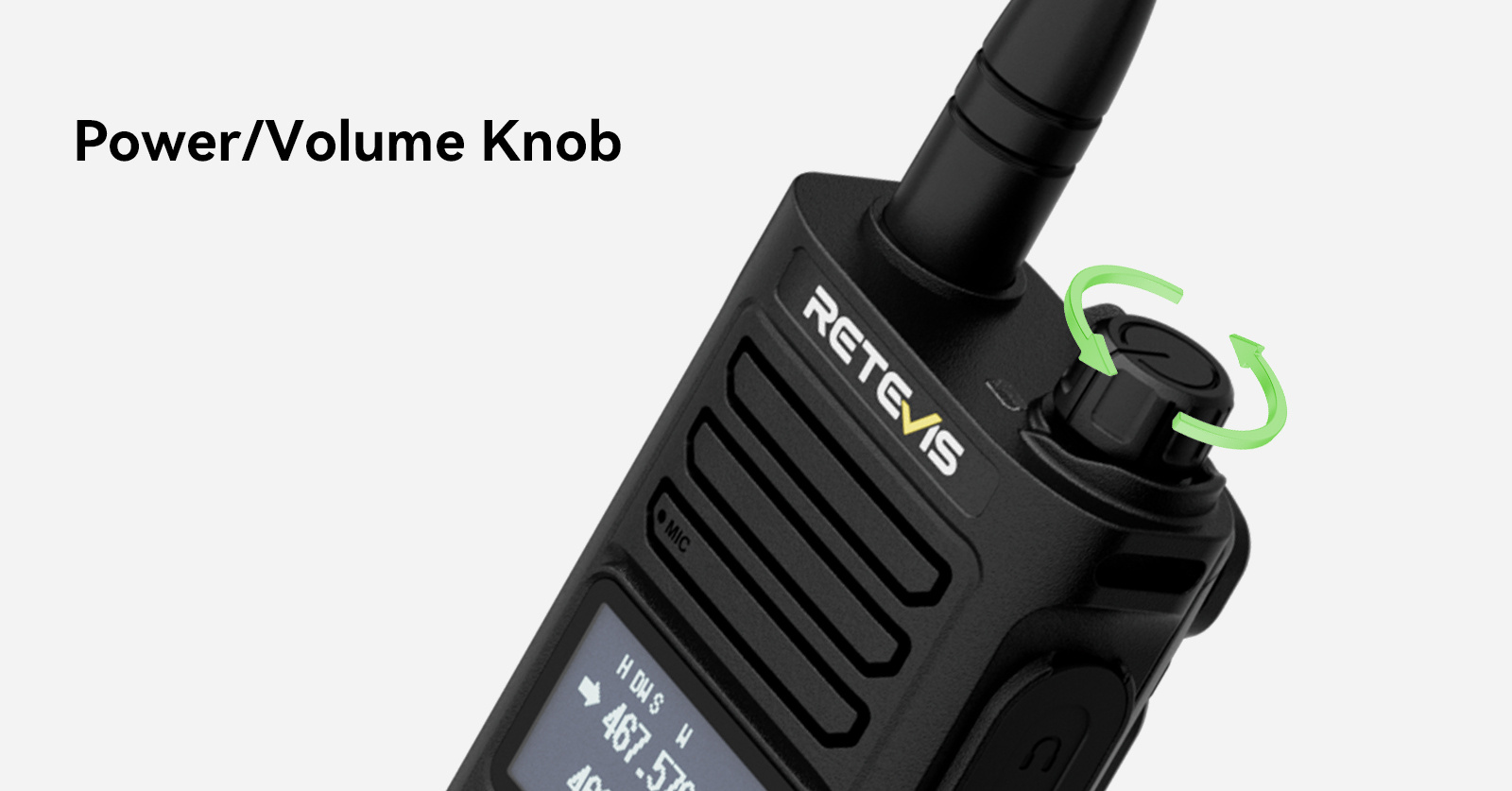 Retevis RA89 Power/Volume Knob