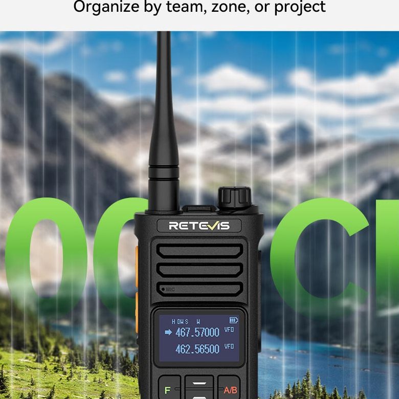 RA89G High Power GMRS Handheld Ham Radio with Bluetooth APP Programming