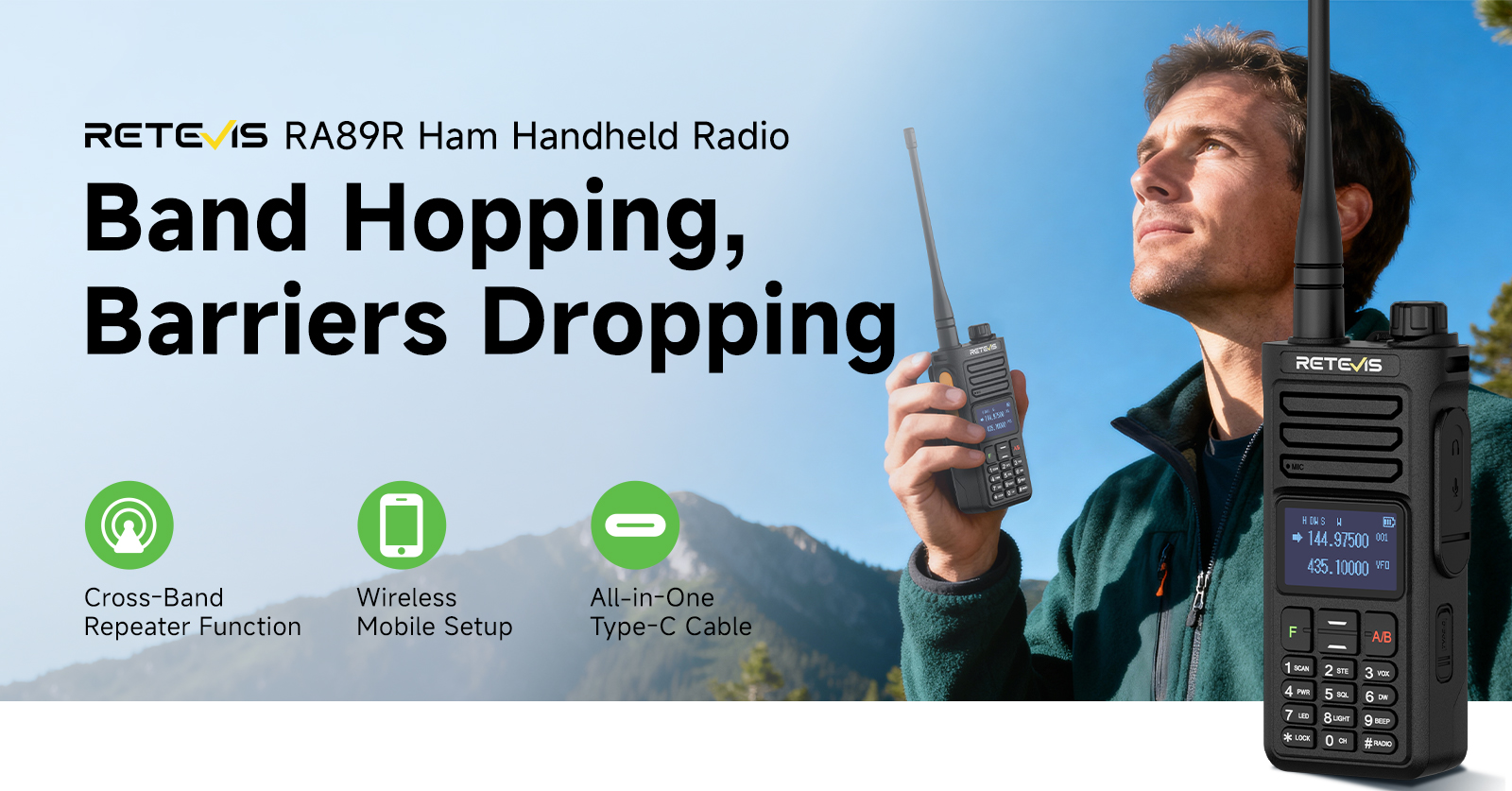 Retevis RA89R Ham Handheld Radio