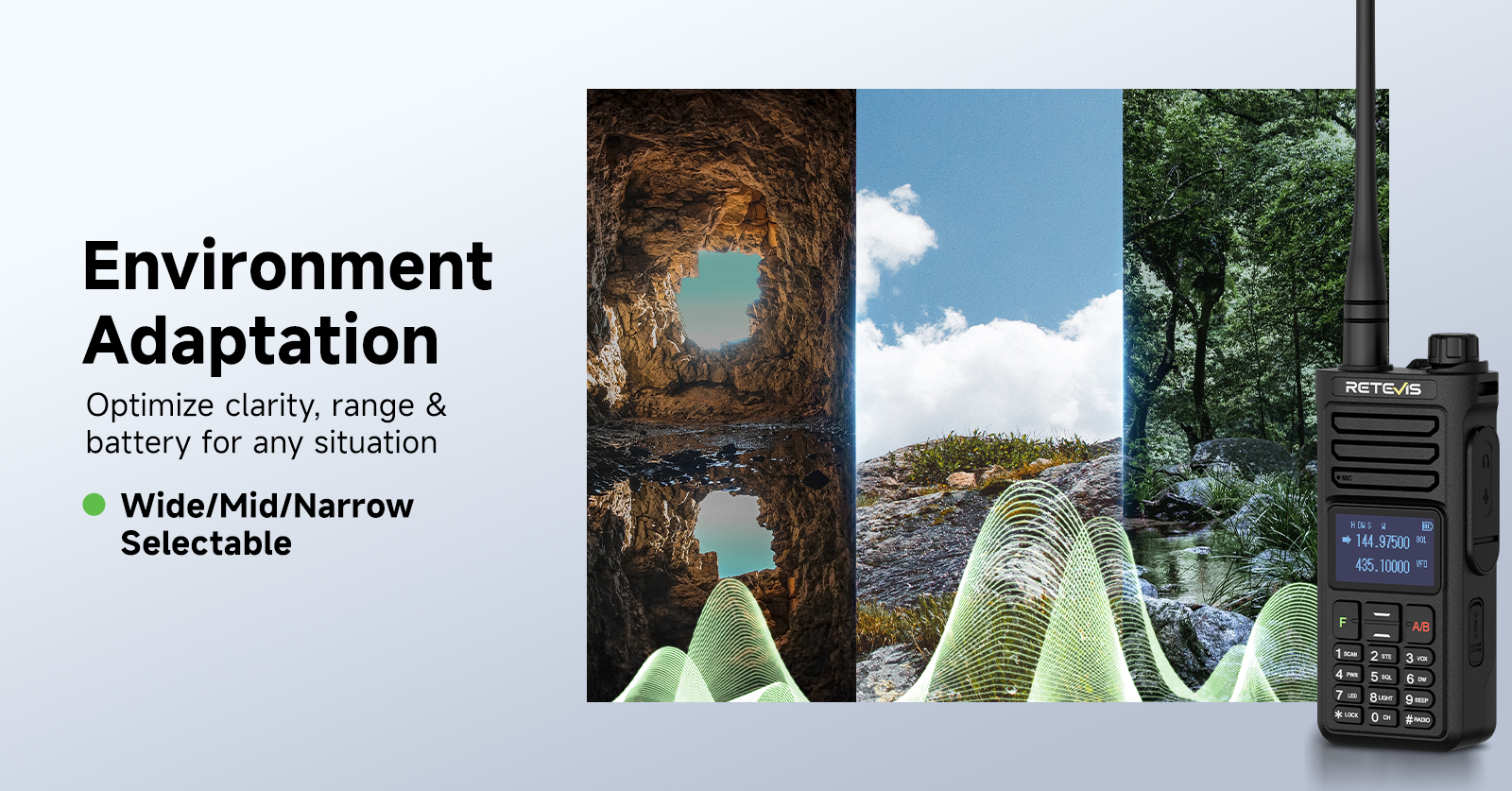 Retevis RA89R: Adapt to Different Environments