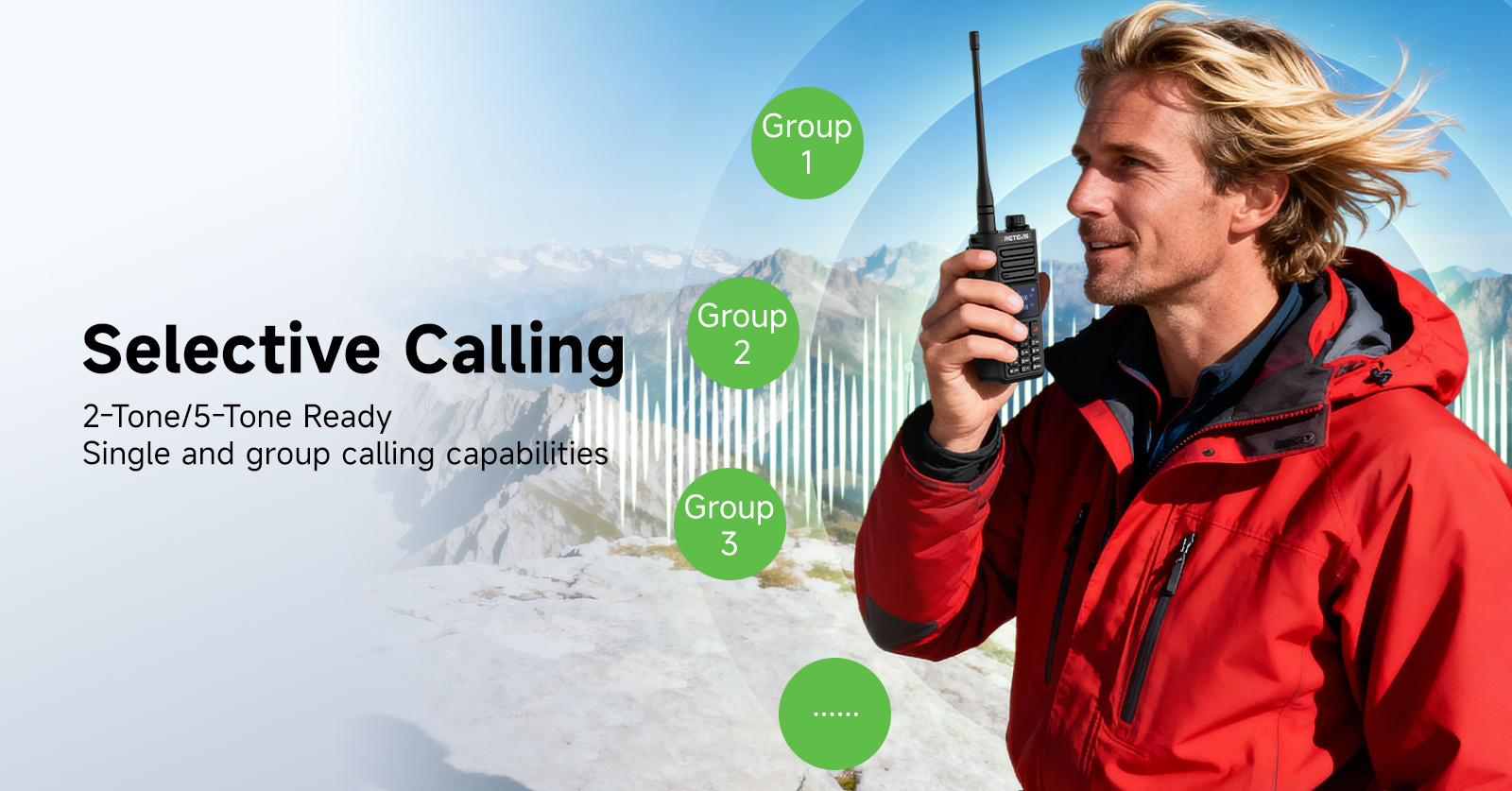 Retevis RA89R Supports Selective Calling