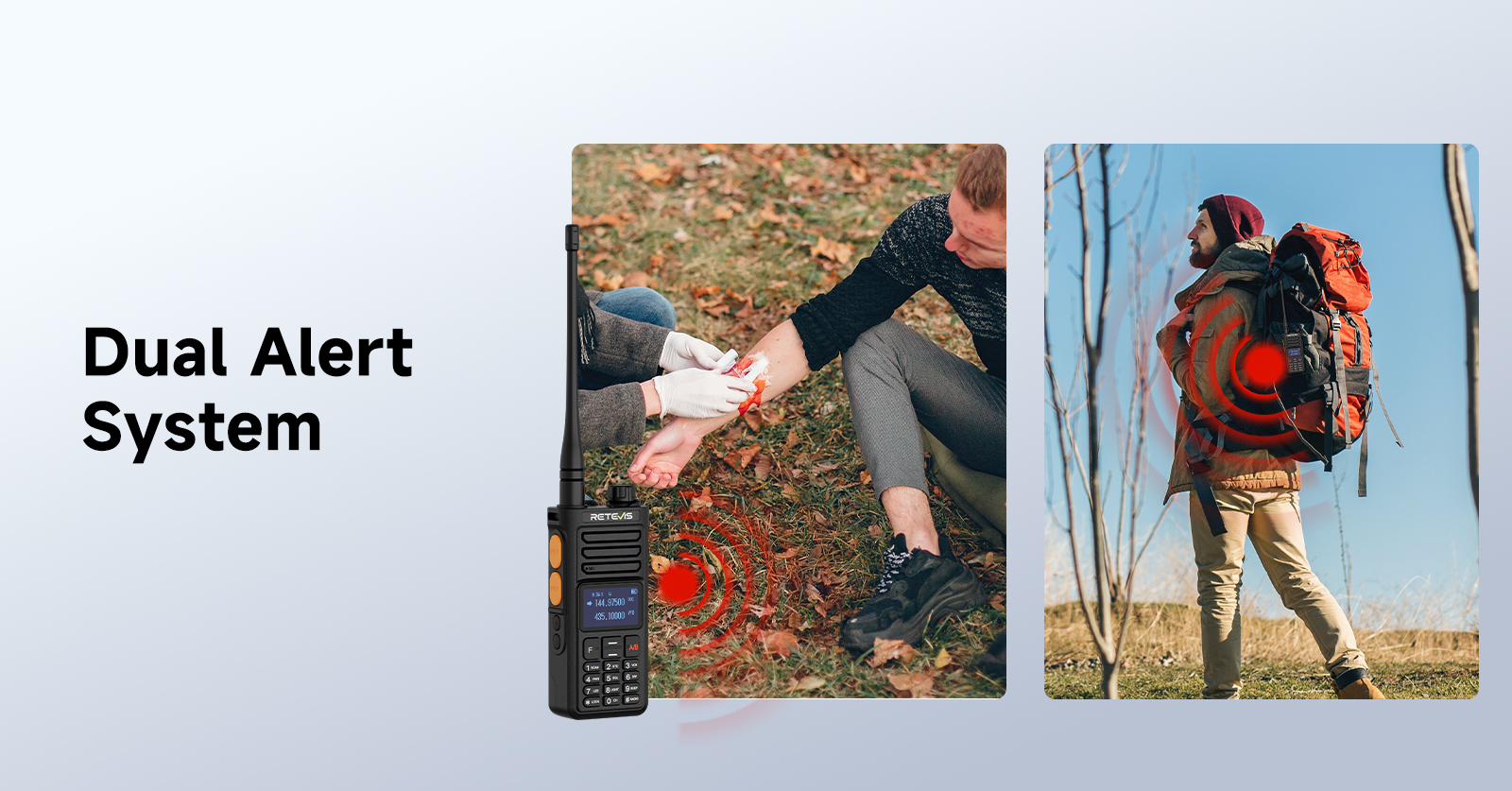 Retevis RA89R with Dual Alert System