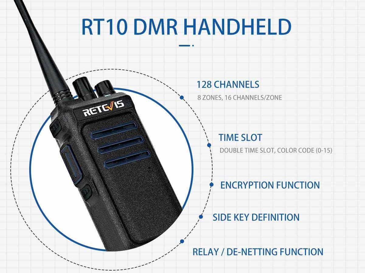 Rt10 900mhz ism band radio dmr radio