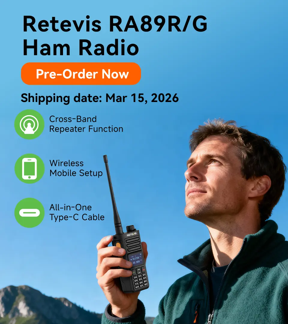 RA89R High Power Dual Band Handheld Ham Radio