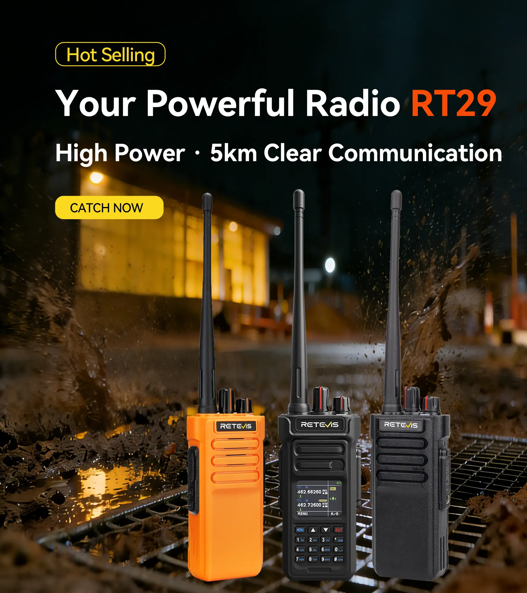 10W Long Range Two-Way Radio
