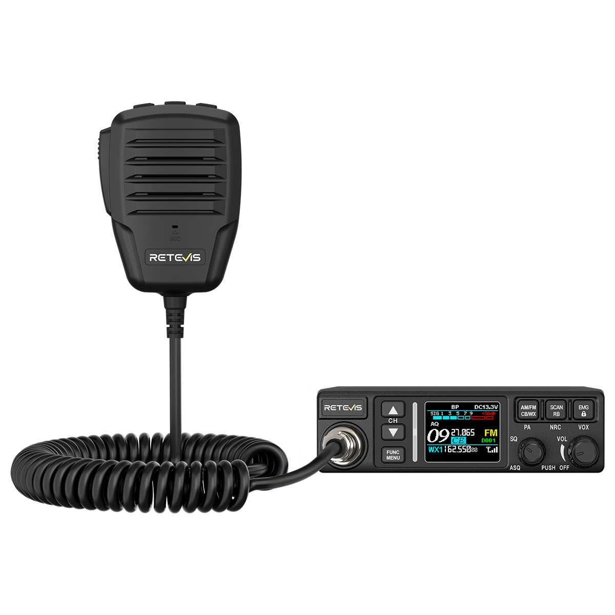 Retevis MB3B Dual-Mode AM/FM CB Radio with NRC Noise Reduction