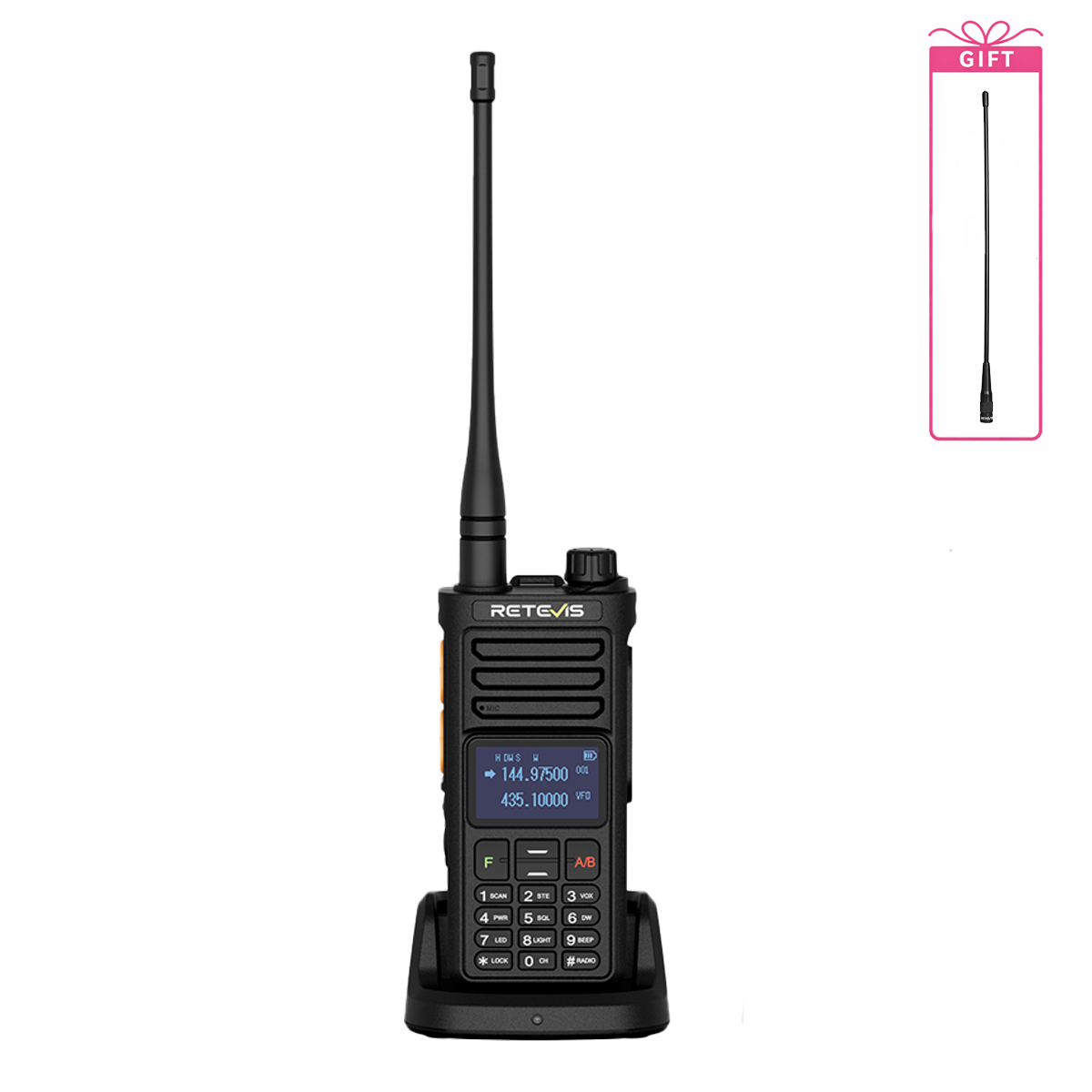 Retevis RA89R Dual-Band Handheld Amateur Radio: Bluetooth APP Programming & Cross-Band Repeater 