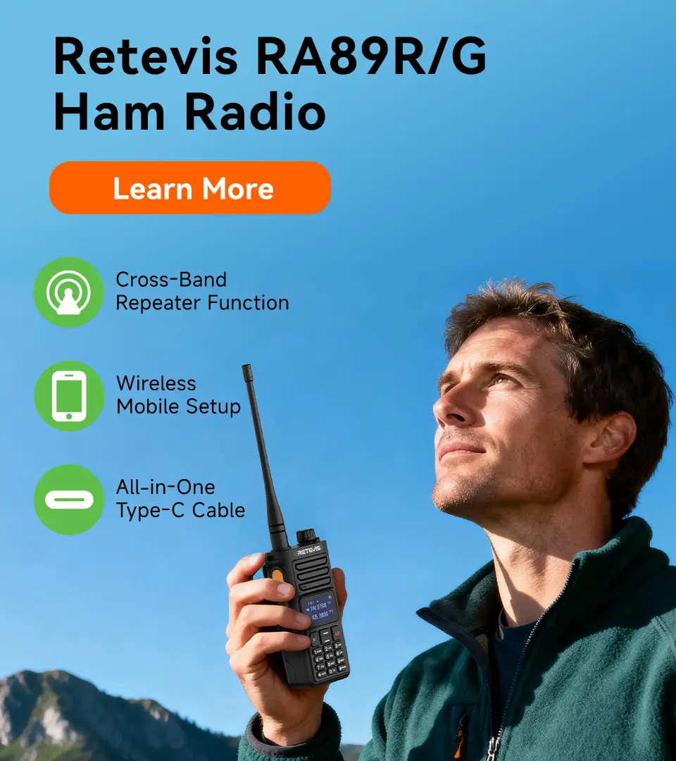 RA89R High Power Dual Band Handheld Ham Radio