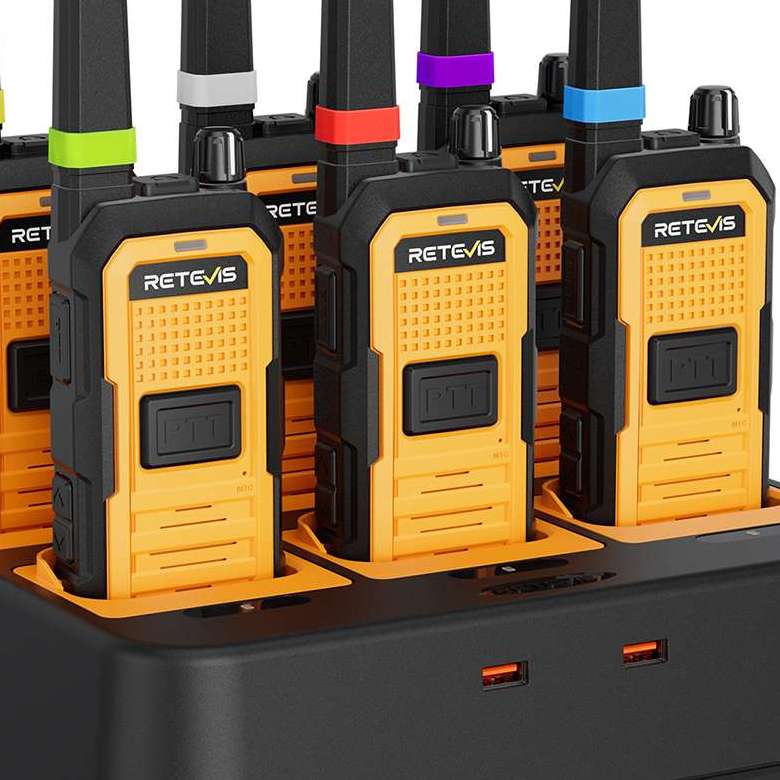 Retevis RB48A FRS Heavy Duty Radio | License-Free | IP67 Waterproof | Two-way Noise Reduction | 2000 mAh Battery | Type-C Charging 