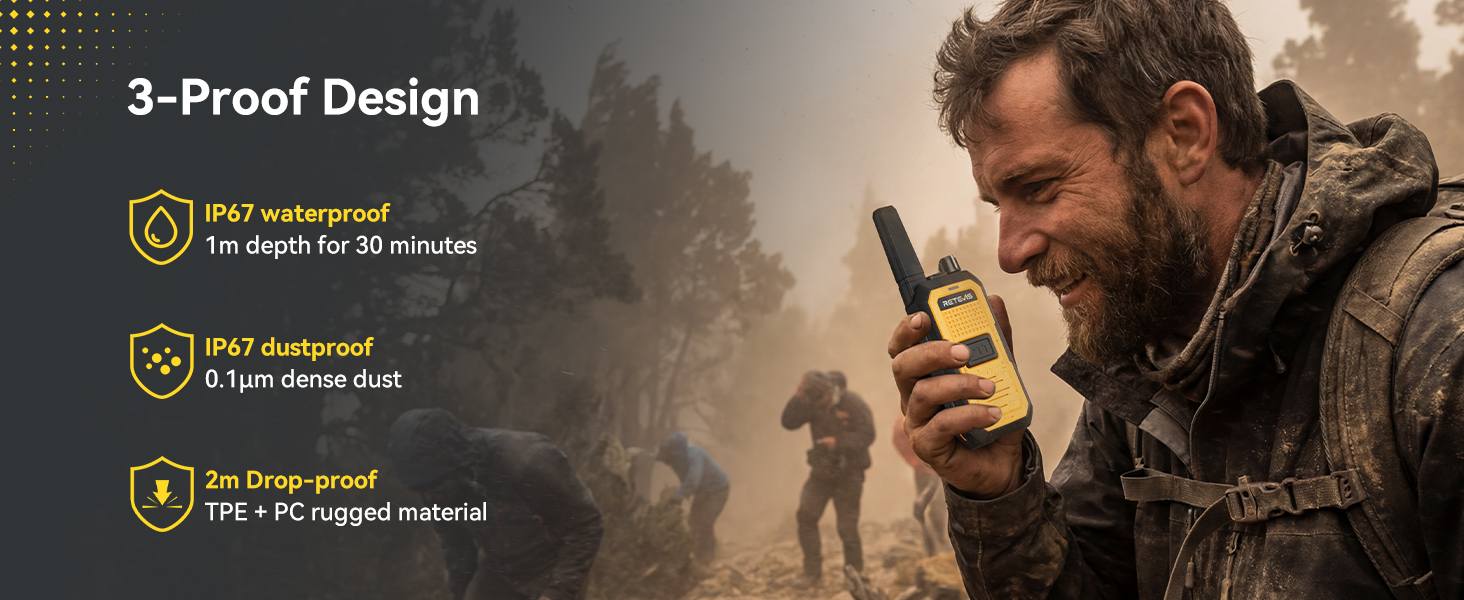 Retevis RB48A with 3-Proof Design