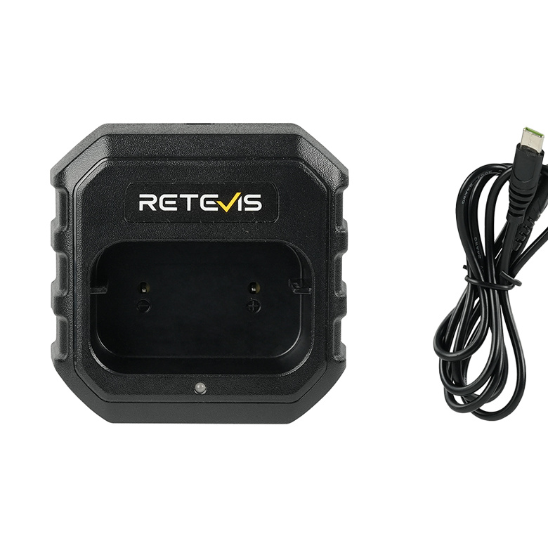 Charging Base and Cable for Retevis RB48 Plus RB48 Pro Heavy Duty Walkie Talkie