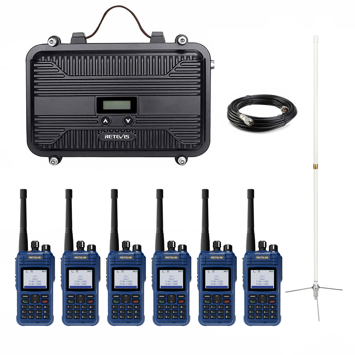 Retevis RT97P DMR Repeater & E2 Intrinsically Safe Two-Way DMR Radio - Explosion Proof Digital Radio Solution