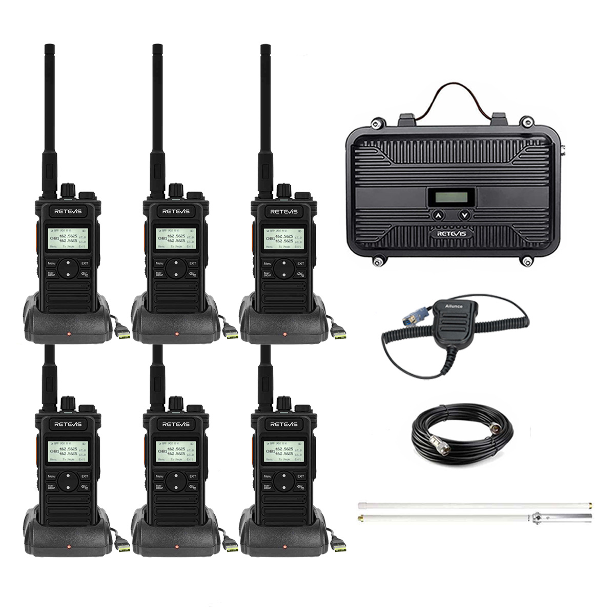 Retevis RT97S Portable Repeater & RT86S GMRS WalkieTalkie Long Range Solution