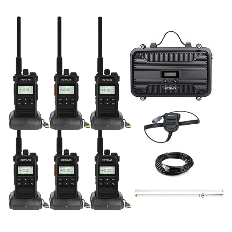 Retevis RT97S GMRS Repeater & RT86S Walkie Talkie Long Distance Kit