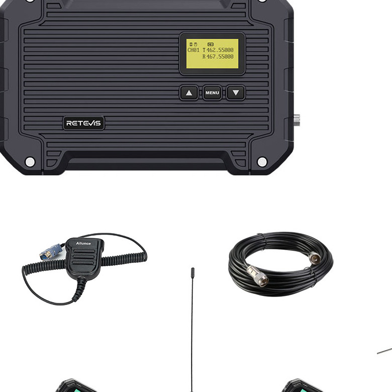 Retevis GMRS Radios RA86 and High power Waterproof Repeater RT97L Bundle